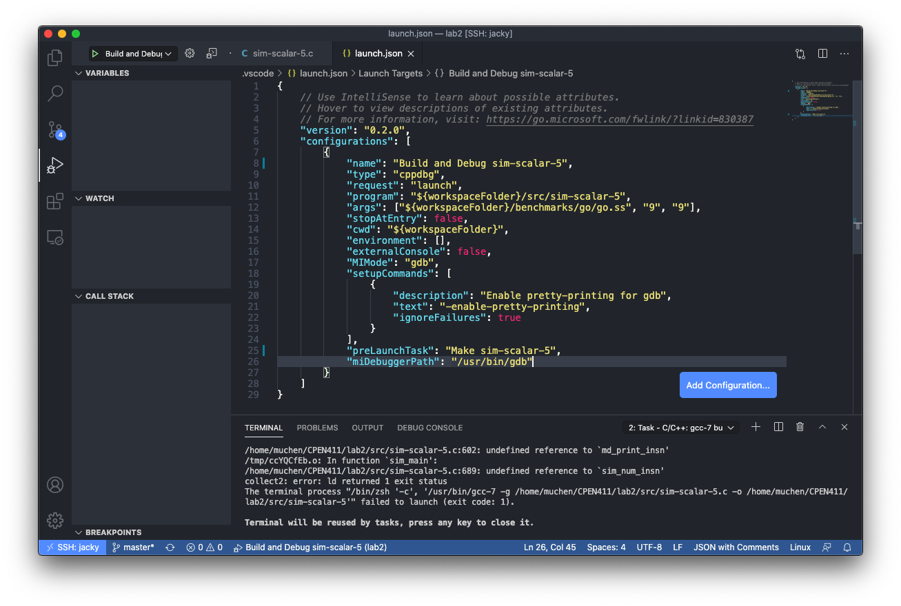 How to use GDB with VS Code | Muchen He